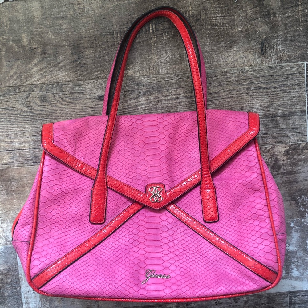 Large Guess “croc” shoulder bag